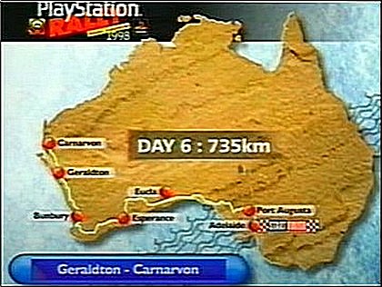 Map of the Playstation route, adding leg 6.